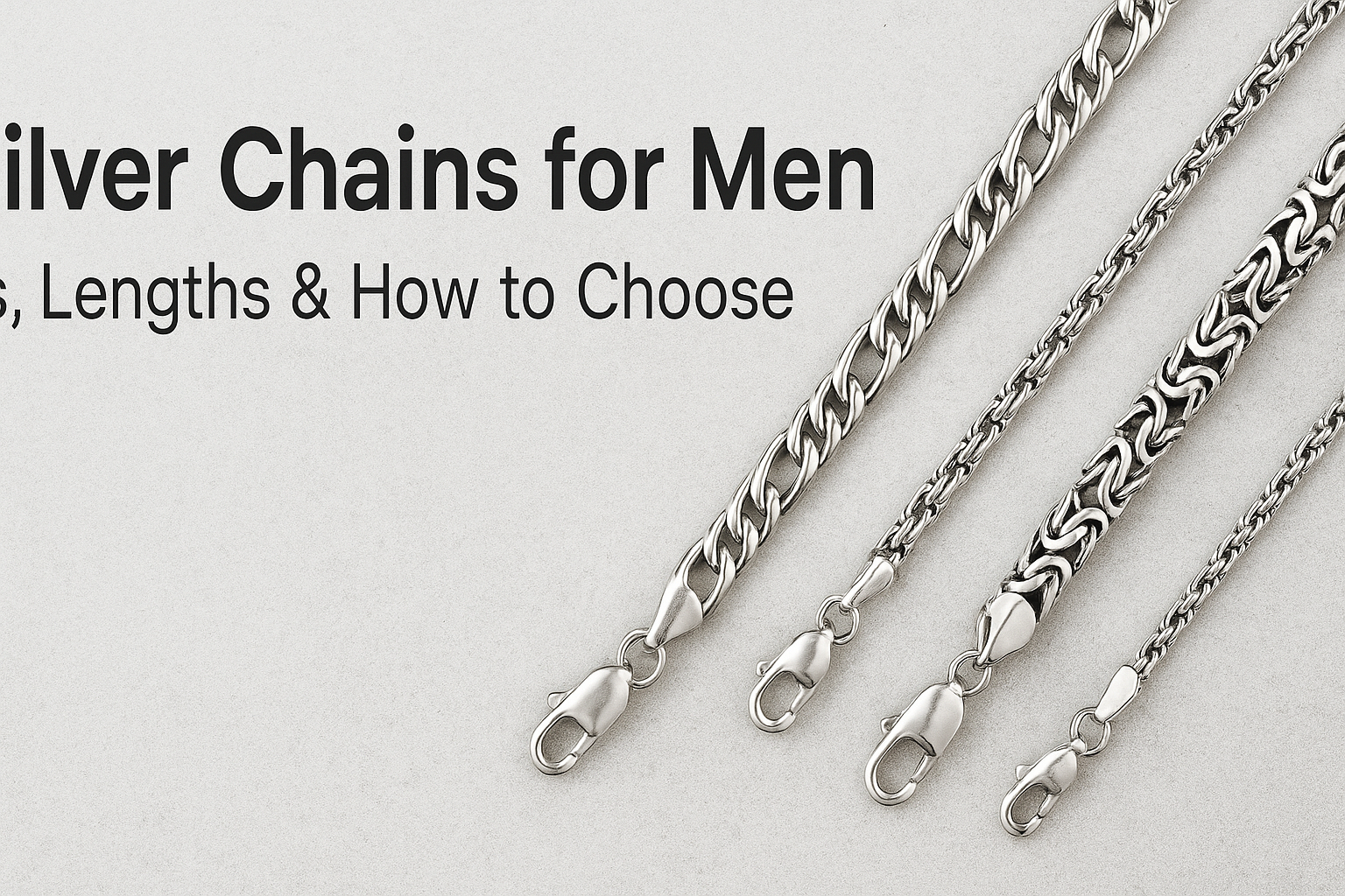 Best Silver Chains for Men: Styles, Lengths & How to Choose