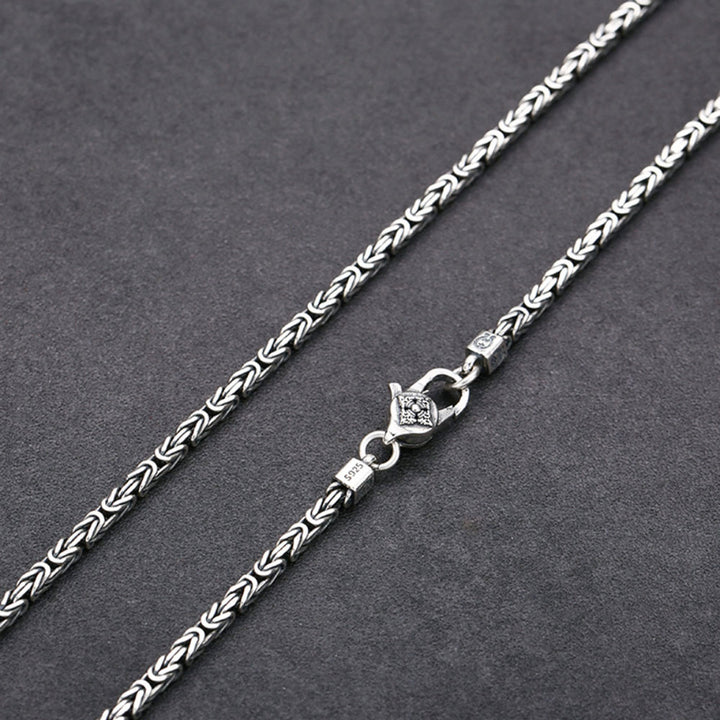 Sterling Silver Byzantine Chain for Men