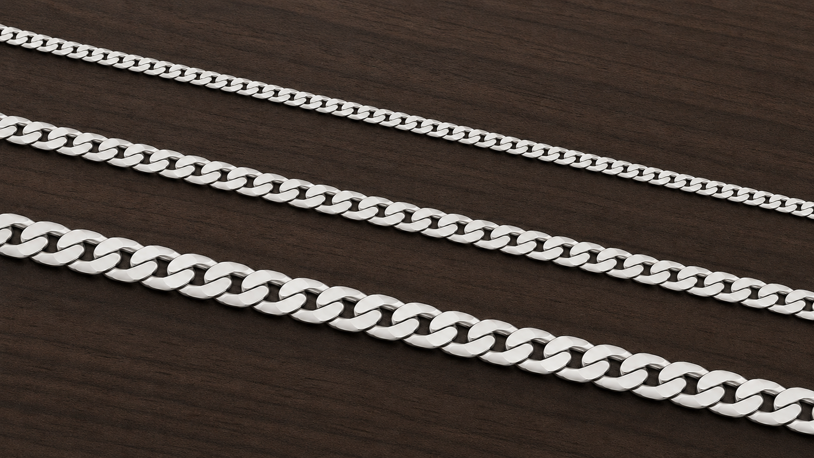 3mm vs. 5mm vs. 7mm Men’s Silver Chains: How Each Width Really Looks