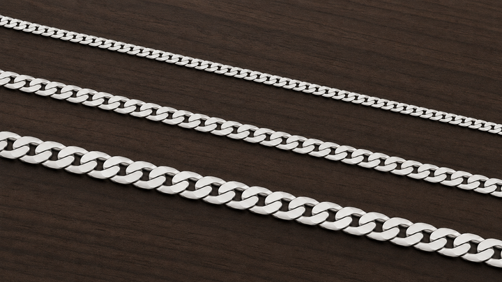3mm vs. 5mm vs. 7mm Men’s Silver Chains: How Each Width Really Looks