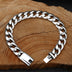10mm Sterling Silver Cuban Link Bracelet for Men