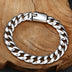 10mm Sterling Silver Cuban Link Bracelet for Men