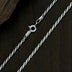 2-3mm Men's Sterling Silver Rope Chain 18"-32"