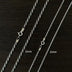 2-3mm Men's Sterling Silver Rope Chain 18"-32"
