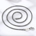 2 mm Sterling Silver Snake Chain 20"-26"