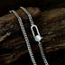 3mm Sterling Silver Cuban Link Chain for Men