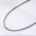 3 mm Men's Sterling Silver Box Chain 20"-26"