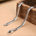 4.5 mm Men's Sterling Silver Flat Snake Chain 18”-24”