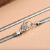 4.5 mm Men's Sterling Silver Flat Snake Chain 18”-24”
