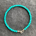 4mm Synthetic Turquoise Bead Bracelet