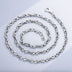 5 mm Men's Sterling Silver Knot Link Chain 20”-26"