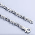 5 mm Men's Sterling Silver Knot Link Chain 20”-26"