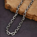 6mm Men's Sterling Silver Ivy Pattern Rectangle Link Chain