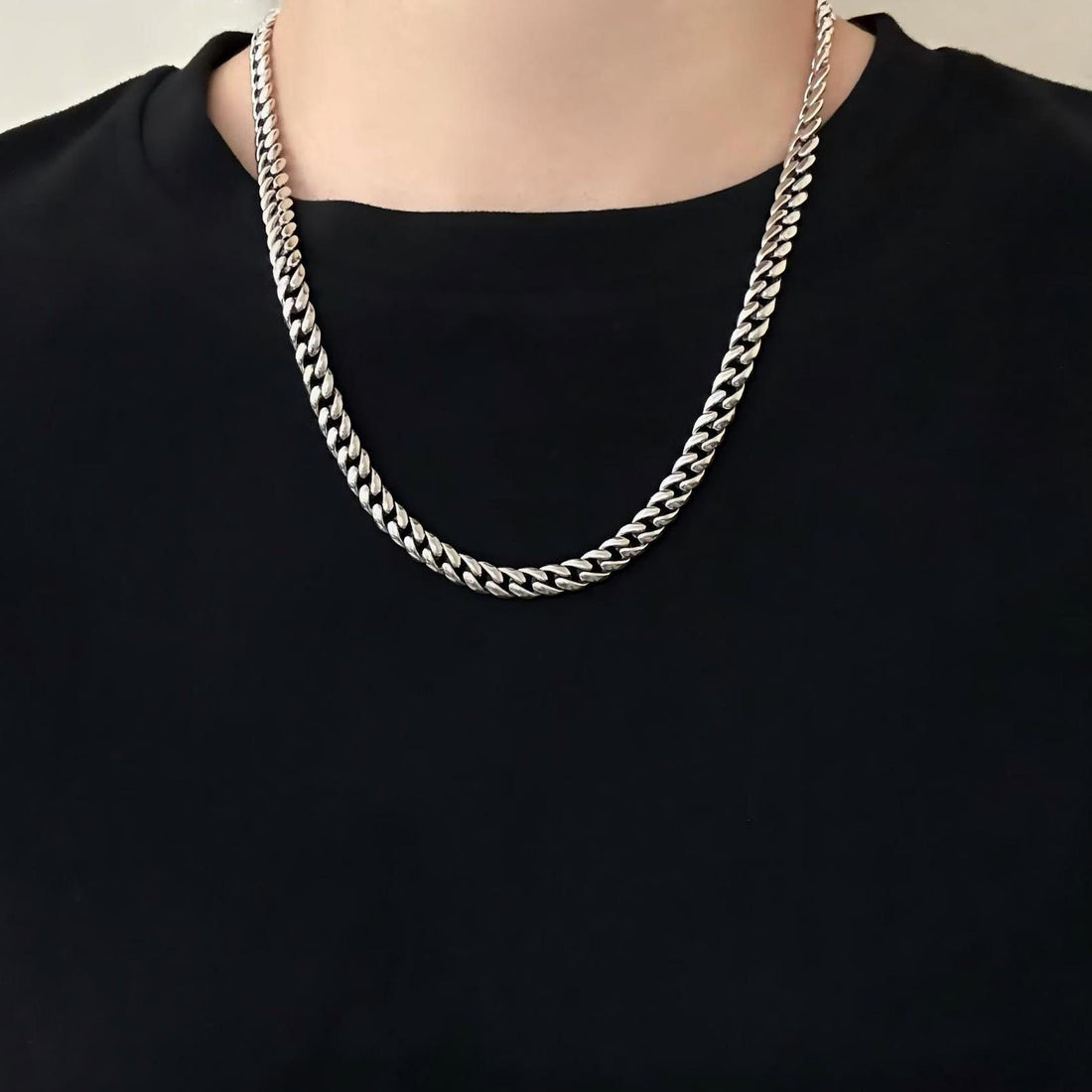 7mm Men’s Sterling Silver Cuban Link Chain
