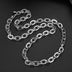 8 mm Men's Sterling Silver Ivy Pattern Oval Link Chain 20"-28"