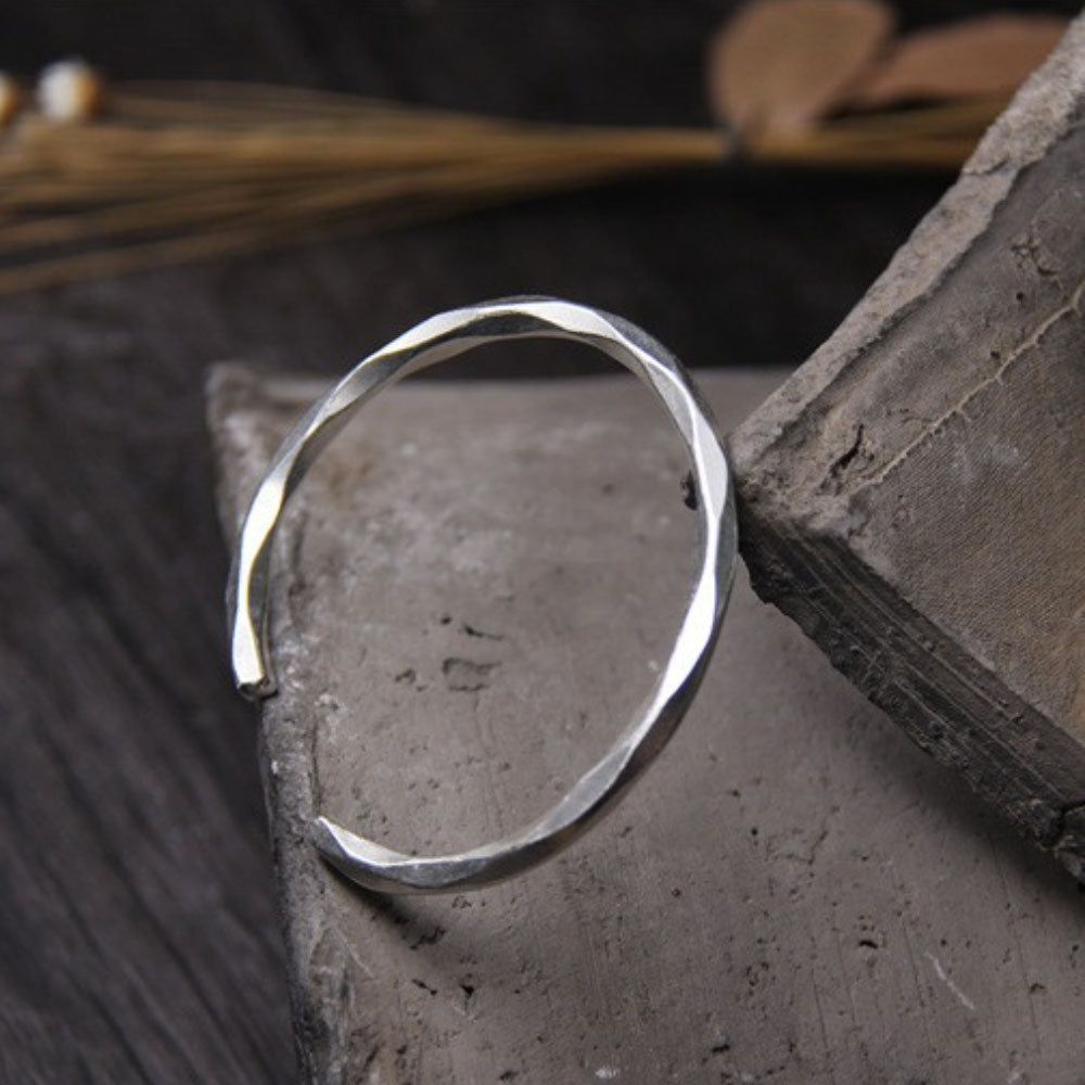 Fine Silver Cutting Cuff Bracelet