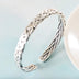 Fine Silver Braided Cuff Bracelet