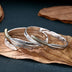 Fine Silver Feather Bangle Bracelet