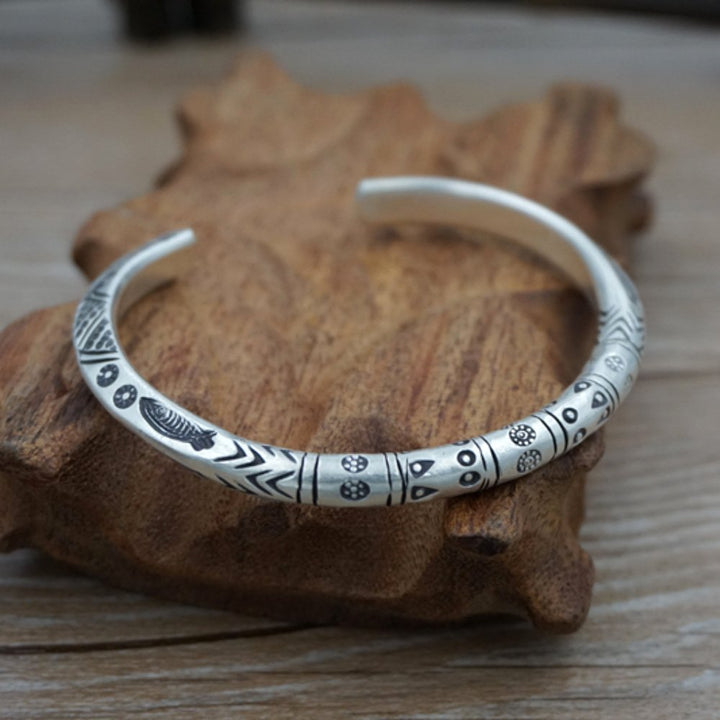Fine Silver Handmade Bold Cuff Bracelet