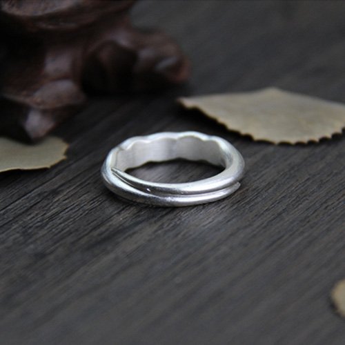 Fine Silver Hex Nut Wrap Ring