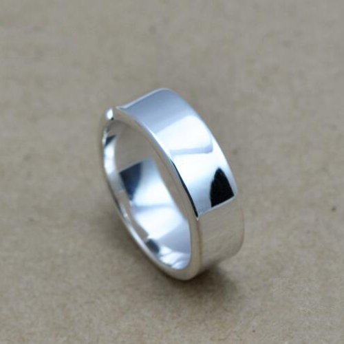 Fine Silver Wrap Band Ring