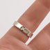 Handcrafted Sterling Silver Scroll Engraved Band Ring