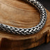 Men’s Sterling Silver Braided Wheat Chain Bracelet