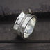 Sterling Silver Hammered Rope Band Ring