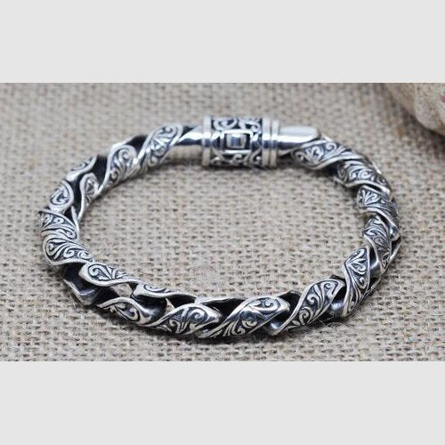 Men's Sterling Silver Ivy Bracelet