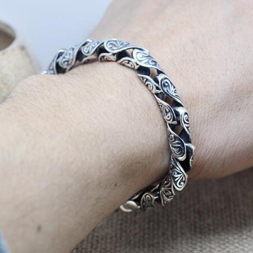 Men's Sterling Silver Ivy Bracelet