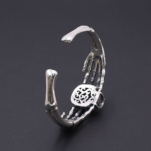 Men's Sterling Silver Skull Cuff Bracelet