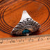 Men's Sterling Silver Turquoise Eagle Ring