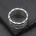 Sterling Silver Hammered Rope Band Ring