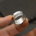 Sterling Silver Hammered Rope Band Ring