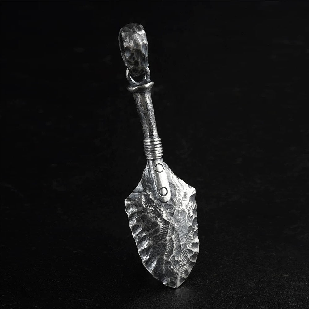 Men's Sterling Silver Ancient Spearhead Pendant Necklace