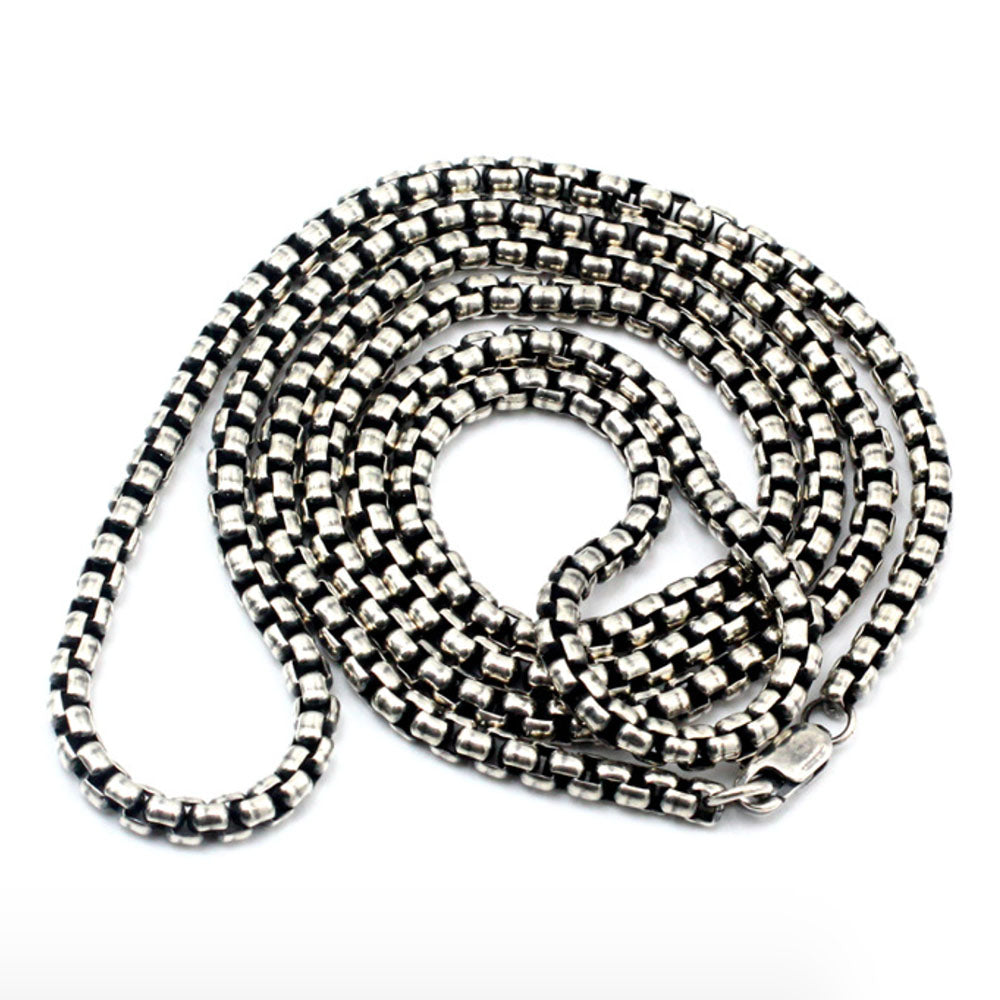 Box Chain M Men's Sterling Silver Box Chain – Jewelry1000