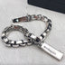 Men's Sterling Silver Box Chain Bracelet