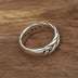 Men's Sterling Silver Braided Pattern Band Ring