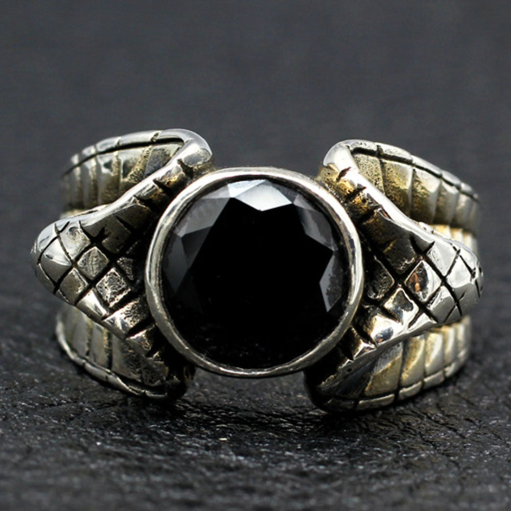 Men's Sterling Silver Cobras Ring