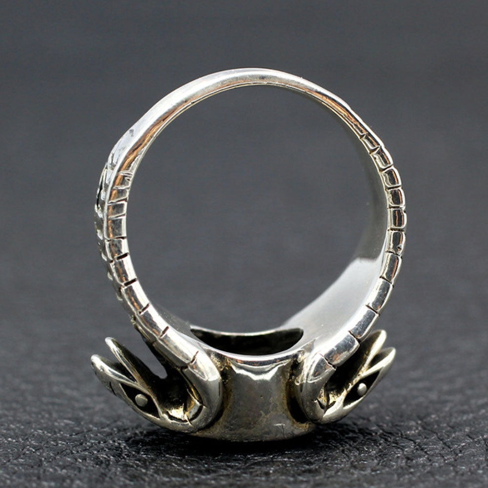 Men's Sterling Silver Cobras Ring