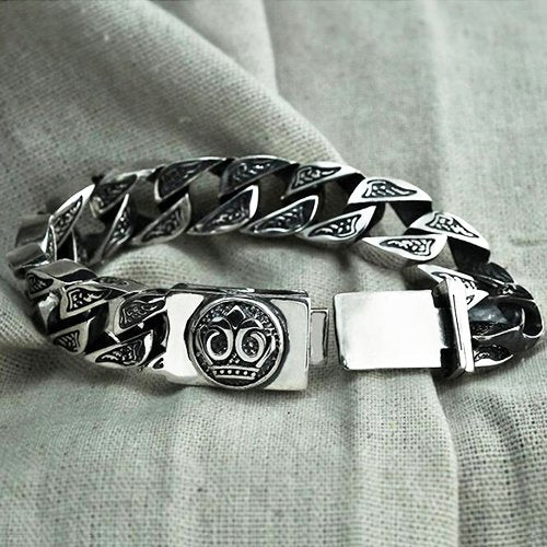 Men's Sterling Silver Curb Chain Bracelet