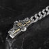 Men’s Sterling Silver Eagle Sword Cuban Link Bracelet
