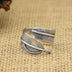 Men's Sterling Silver Feather Wrap Ring