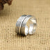 Men's Sterling Silver Feather Wrap Ring