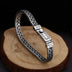 Men's Sterling Silver Fleur Braided Bracelet