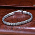Men's Sterling Silver Handwoven Bracelet