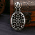 Men's Sterling Silver Heavy Iron Cross Necklace
