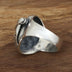 Men's Sterling Silver Armor Skull Ring