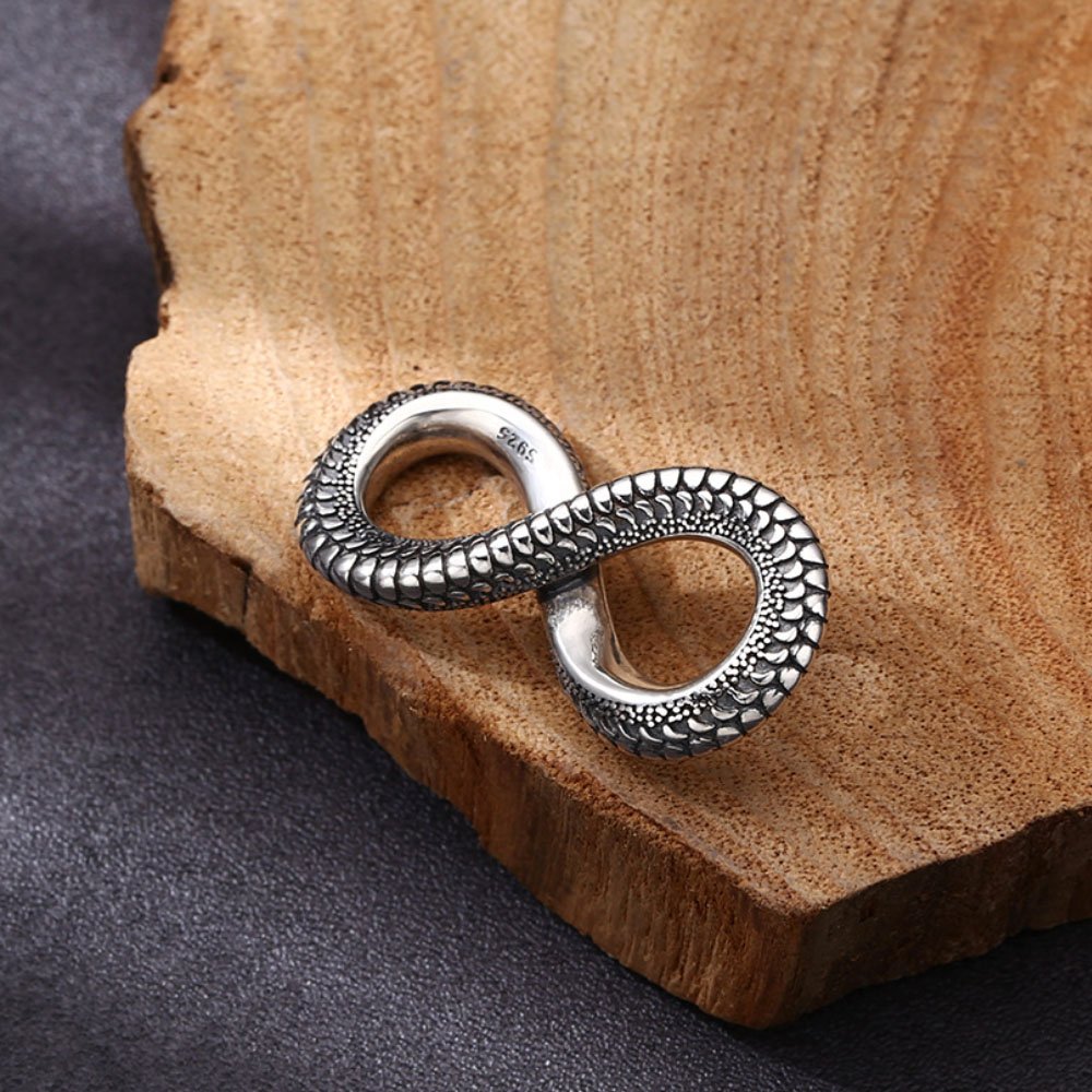 Men's Sterling Silver Infinity Pendant Necklace - Jewelry1000.com