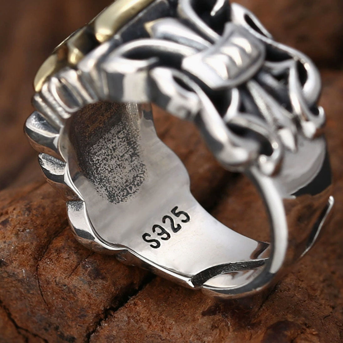 Men's Sterling Silver Iron Cross Ring